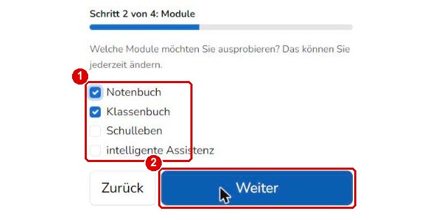 Schule gründen Schritt 2: Module