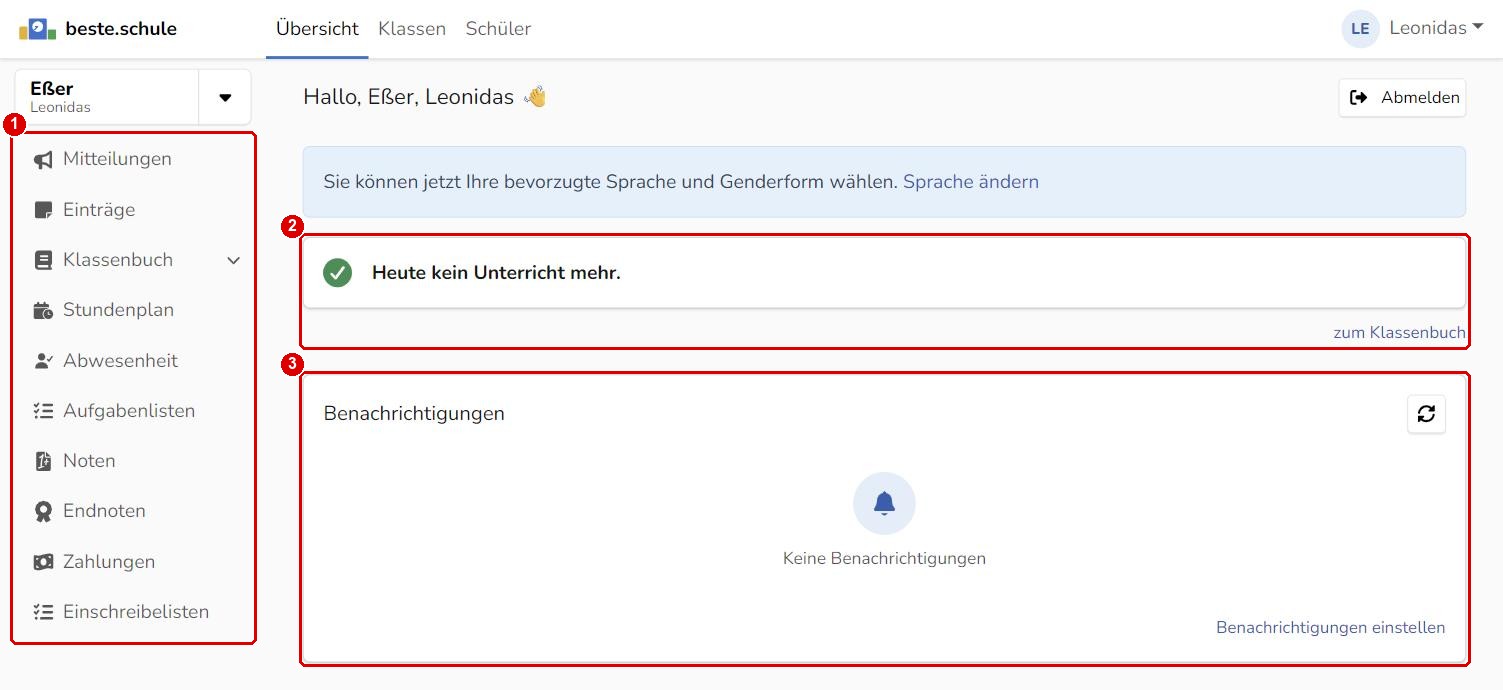 Startseite für Schüler*innen