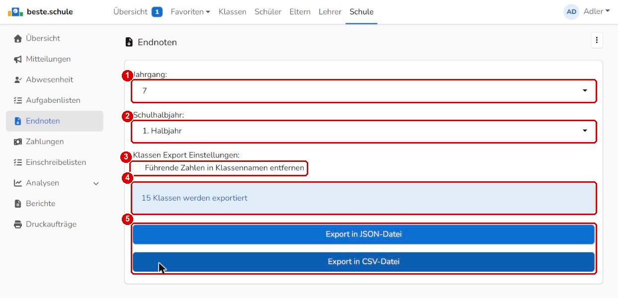 Endnoten eines Jahrgangs exportieren